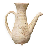 Vessel, jug, signed, 1950s, red terracotta, cream slip.