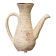 Vessel, jug, signed, 1950s, red terracotta, cream slip.