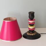 Table lamp in copper, plastic and Bakelite, early twentieth century, Belcique.