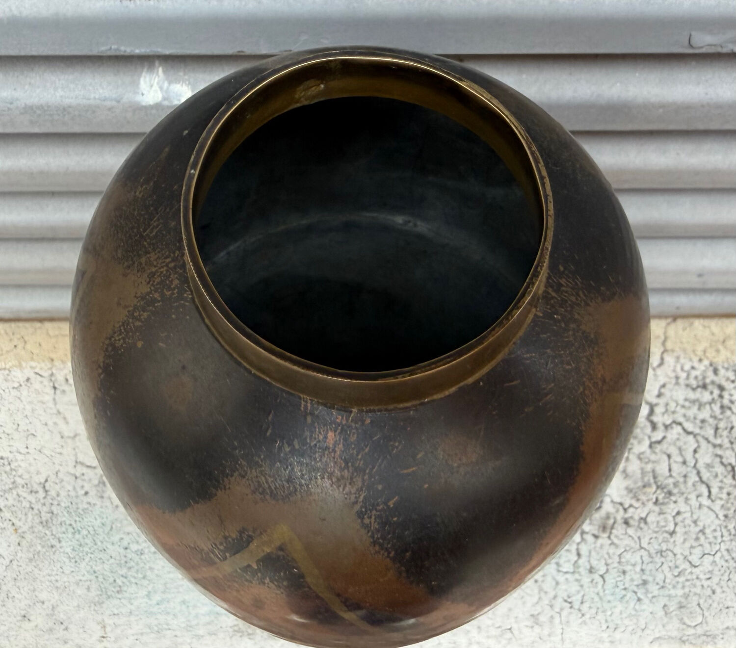 Grand vase Art Deco 1930 dinanderie