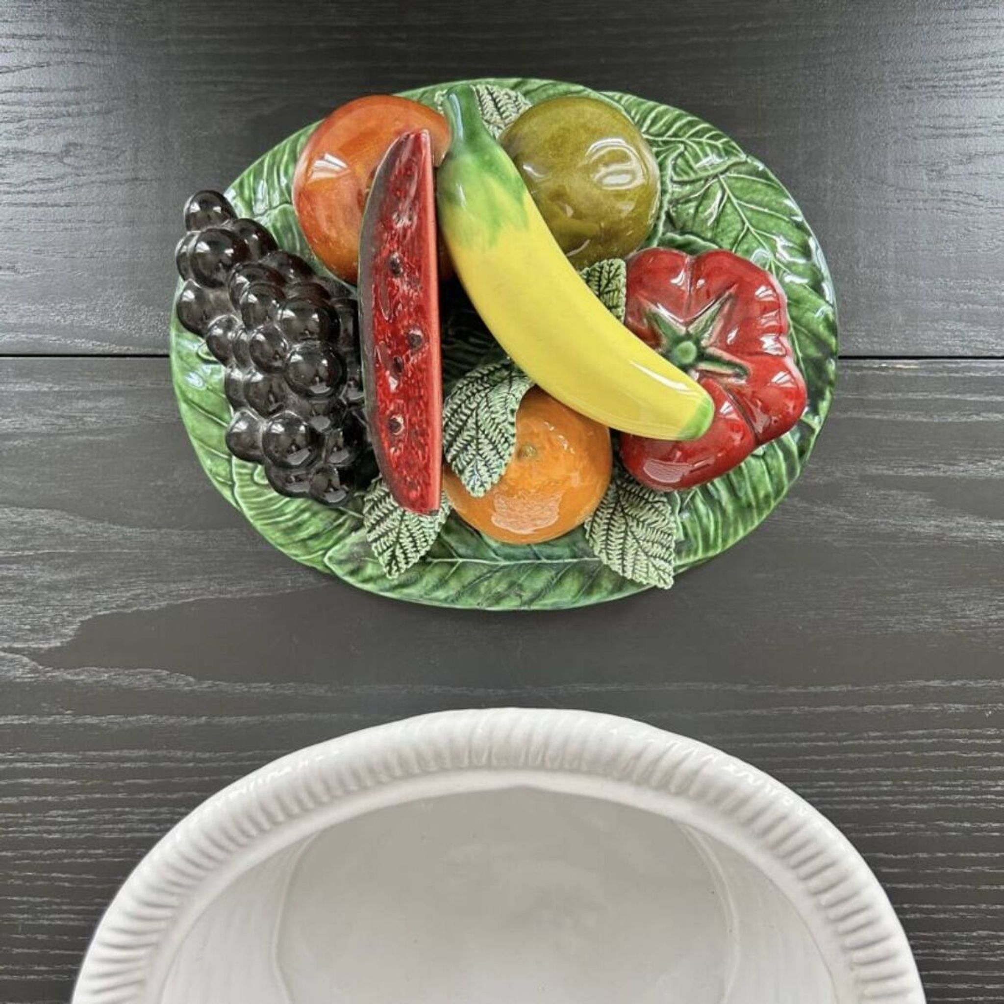 Fruit terrine in a fruit coulis