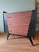 Scandinavian commode with black tapered legs