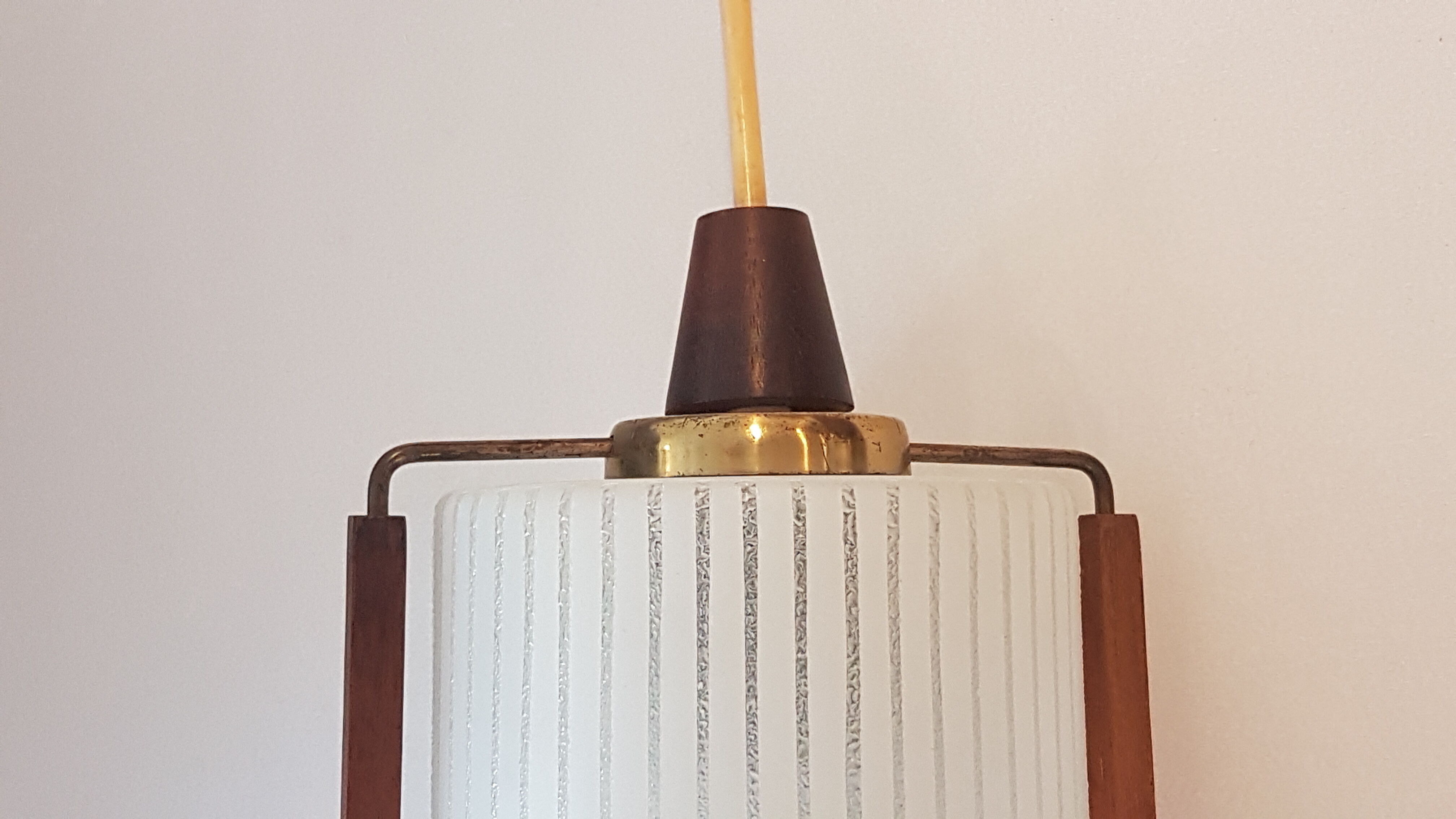 Art deo hanging lamp 1950