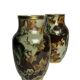 Art Deco, pair of Lunéville earthenware vases circa 1930