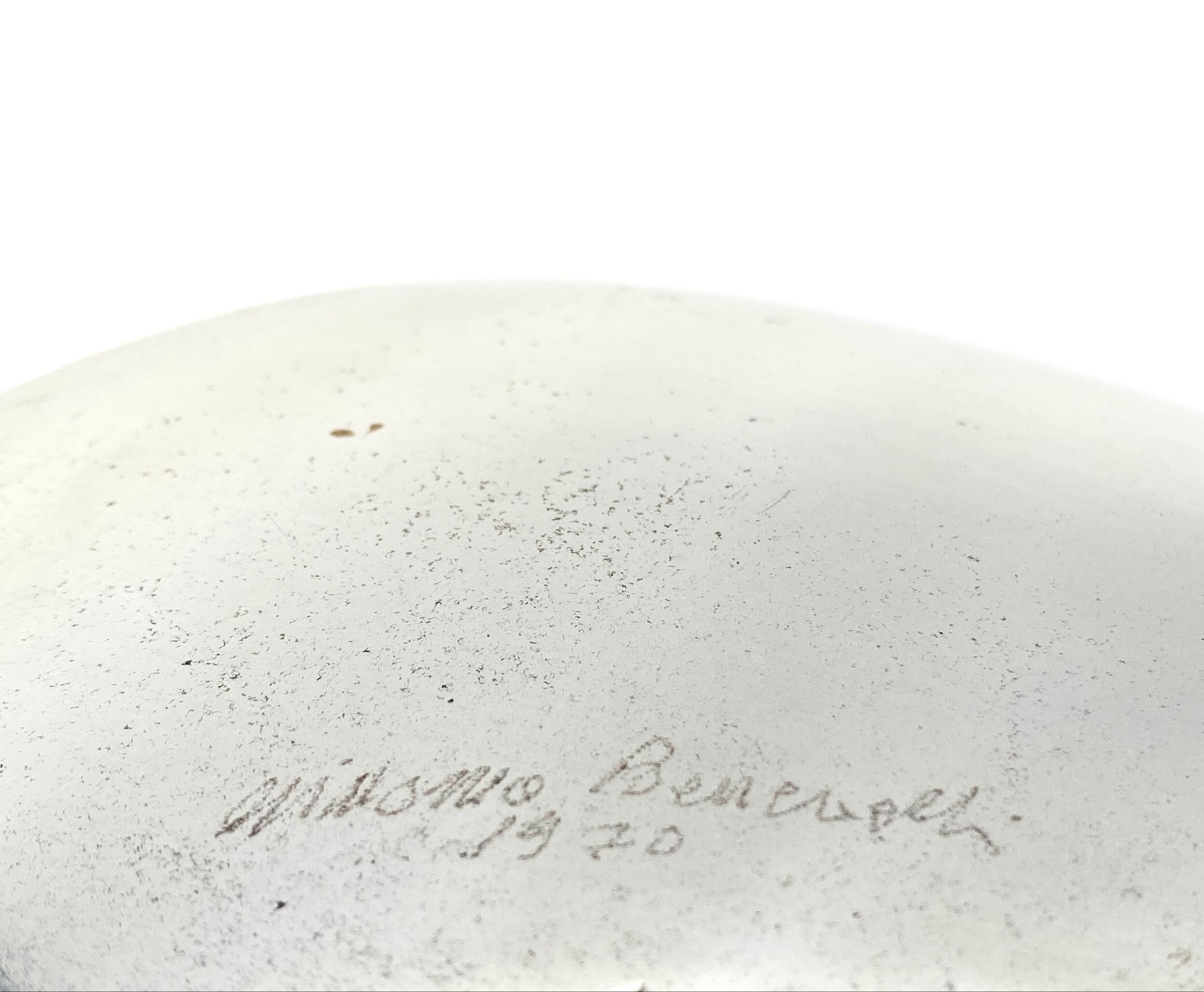 Giacomo Benevelli, 'Roto' Sculptural Table lamp, Gaetano Missaglia 1970, original signature