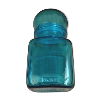 Bocal apothicaire Ariel bleu vintage