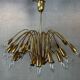 Vintage brass Italian sputnik chandelier