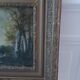 Old painting oil on wood fisherman signed XVIIIth
