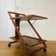 Desserte vintage chariot en bois, 1960
