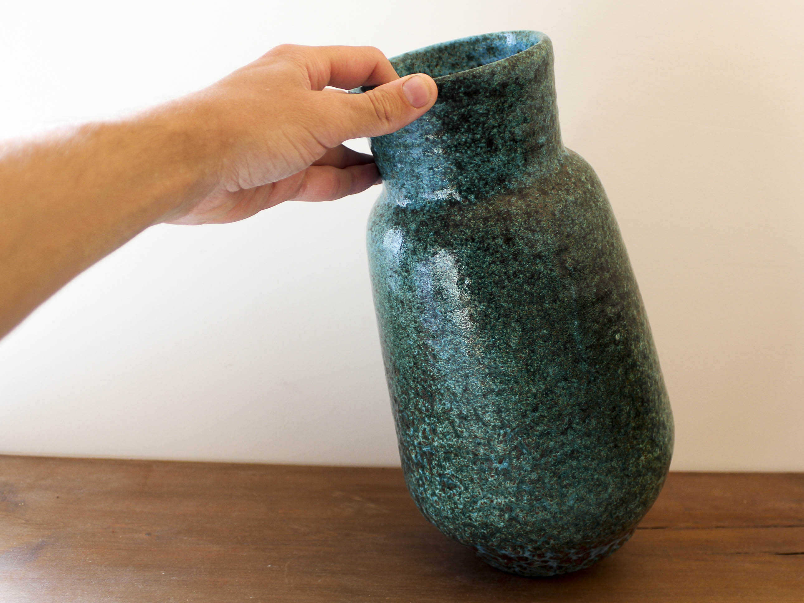 Green Accolay ceramic vase