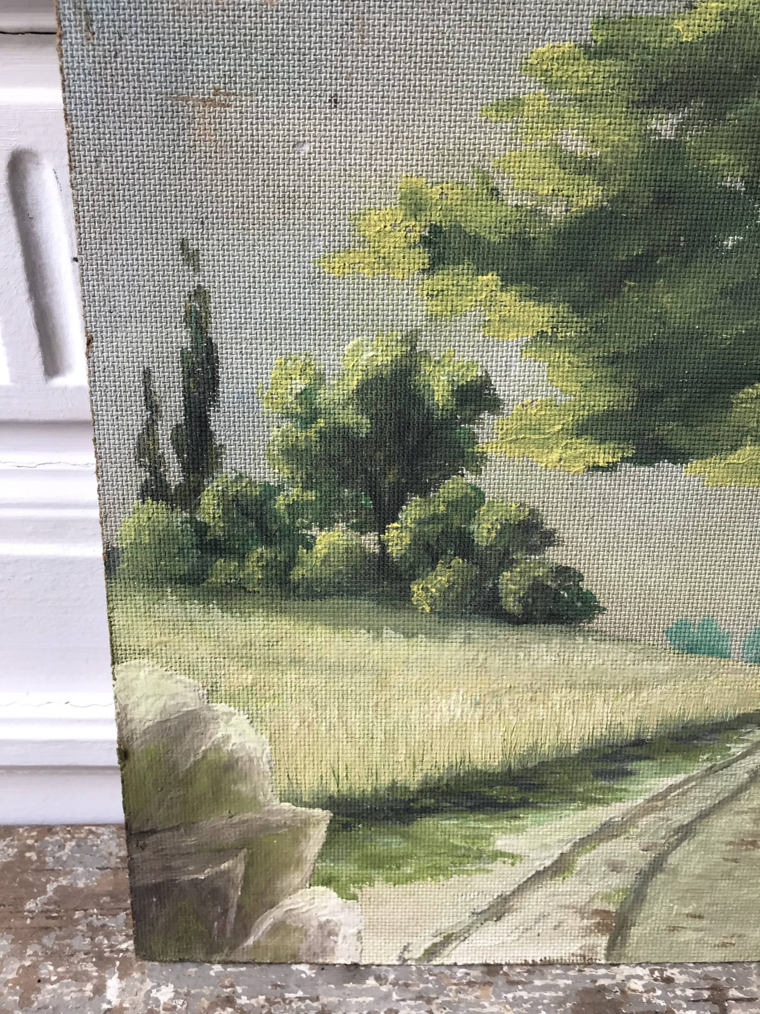 Landscape oil painting