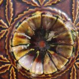 Vintage French oyster tray in Majolica from Vallauris