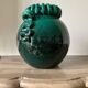 Vase ball enamelled green Gustave Asch for Primavera model ball called Sainte Radegonde