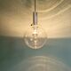 Space Age pendant light in bubbled blown glass, 1970s