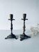 Pair of 19th century bronze candlesticks