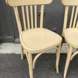 4 chairs bistro vintage coffee 1950