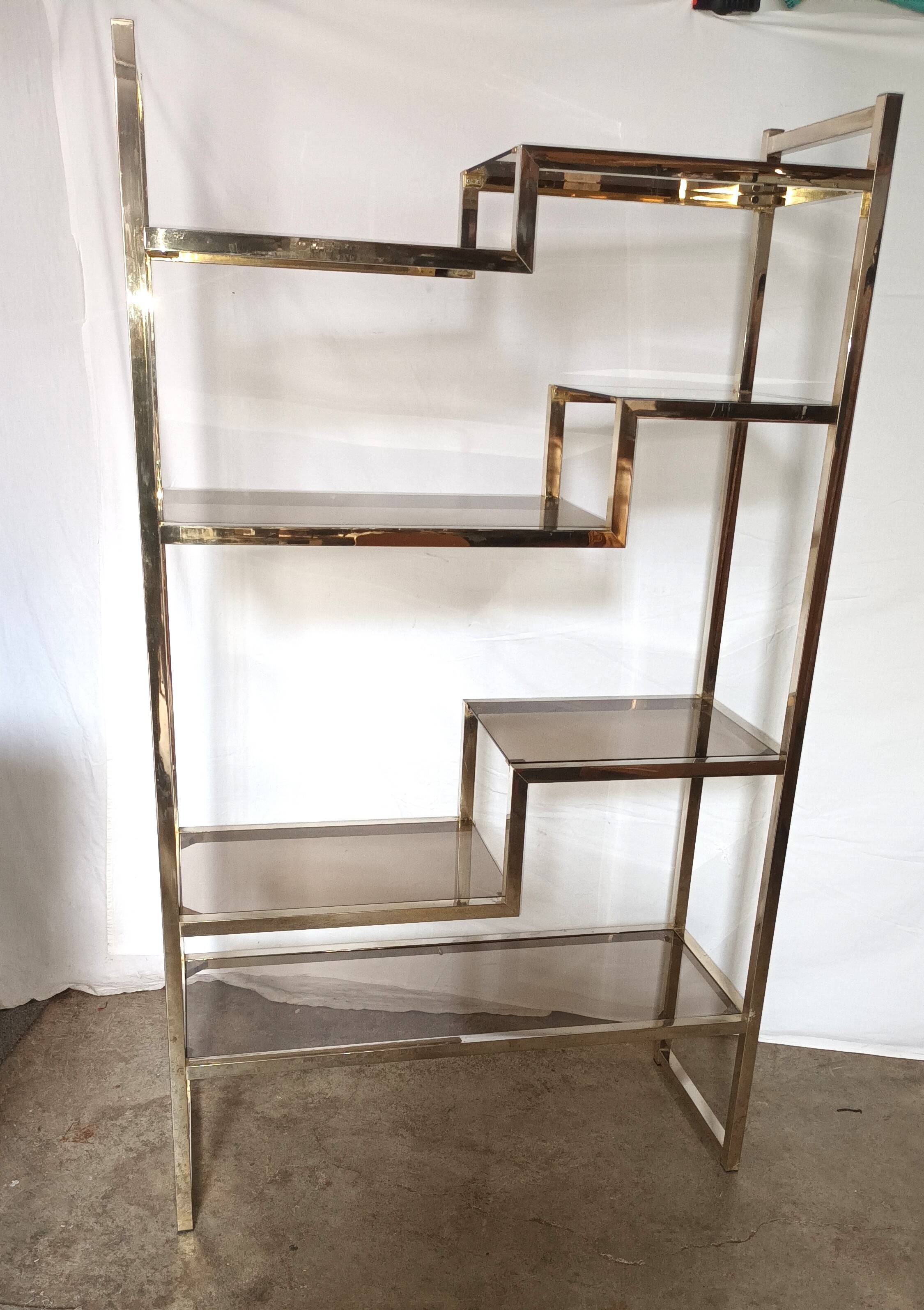 1970s shelf attributed to Willy Rizzo.