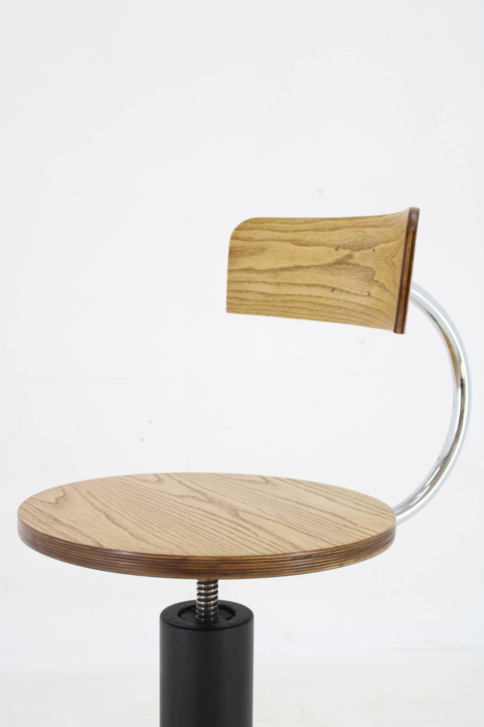 1950s Swivel Design Desk Chair , Czechoslovakia