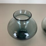 Vintage set of two heart vases turmaline by wilhelm wagenfeld for wmf, 1960s