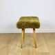 Edmund Homa stool high seat khaki / olive - golded beech legs