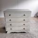 Commode Art Déco blanche patinée