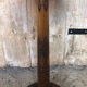 Sellette table appoint bois sculpté & plateau rouge vintage #a020.