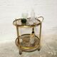 Brass bar cart