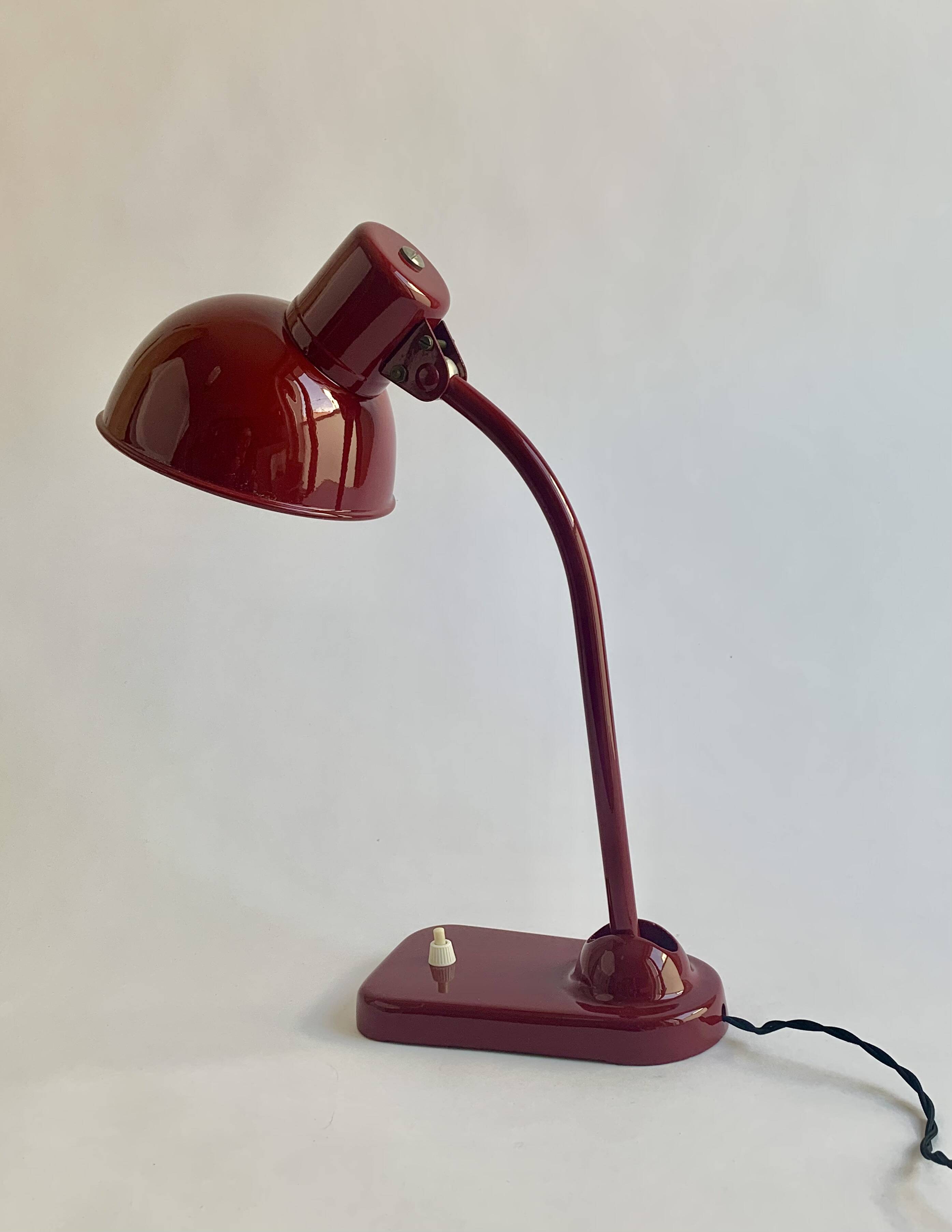 Bauhaus desk lamp, Germany, 1940s