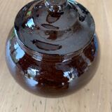 Glazed terracotta pot