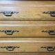 Rustic solid oak chest of drawers