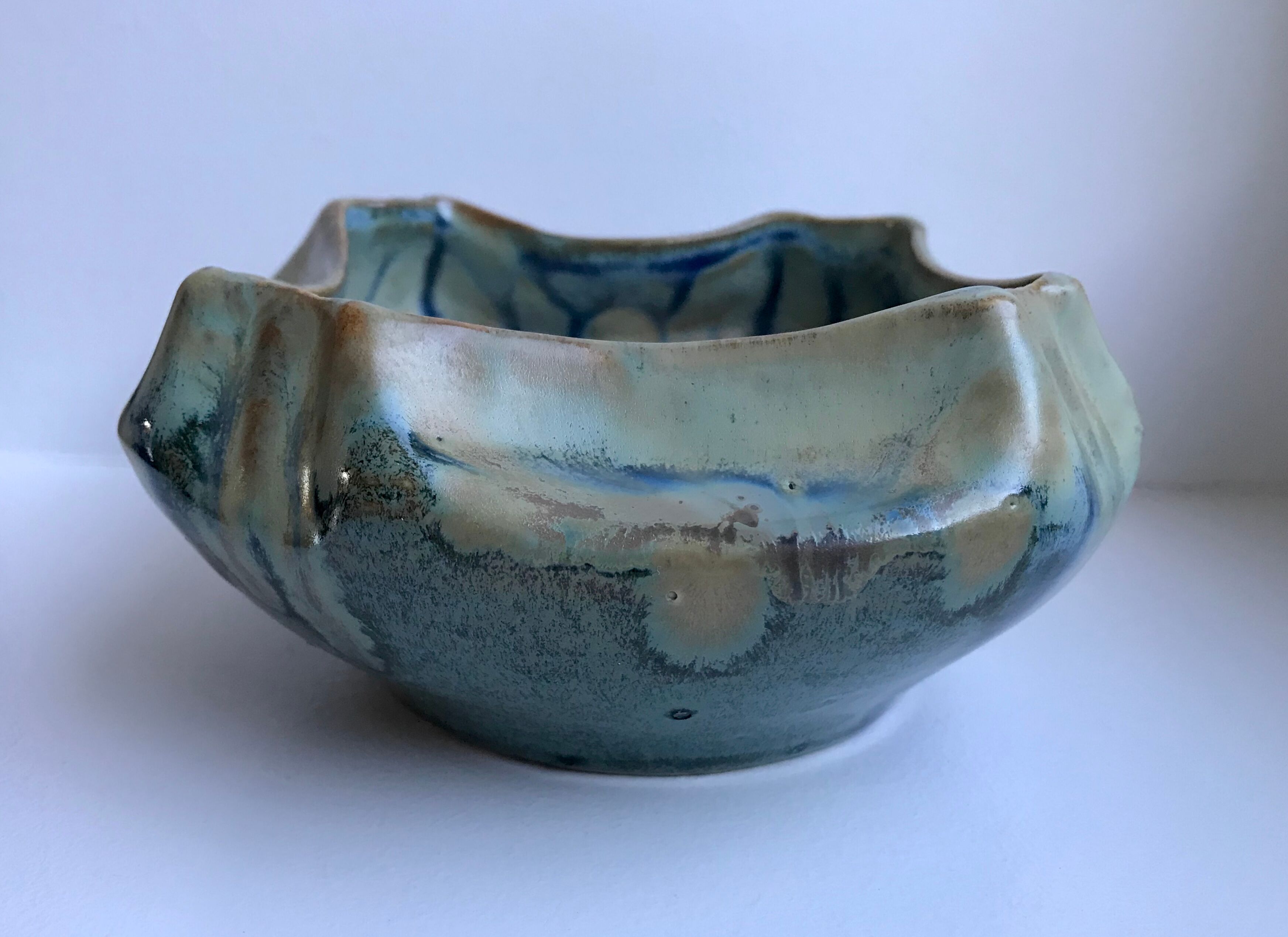 Ceramic tray, ashtray 70s