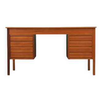 Bureau en teck, design danois, années 1970, fabriqué au Danemark