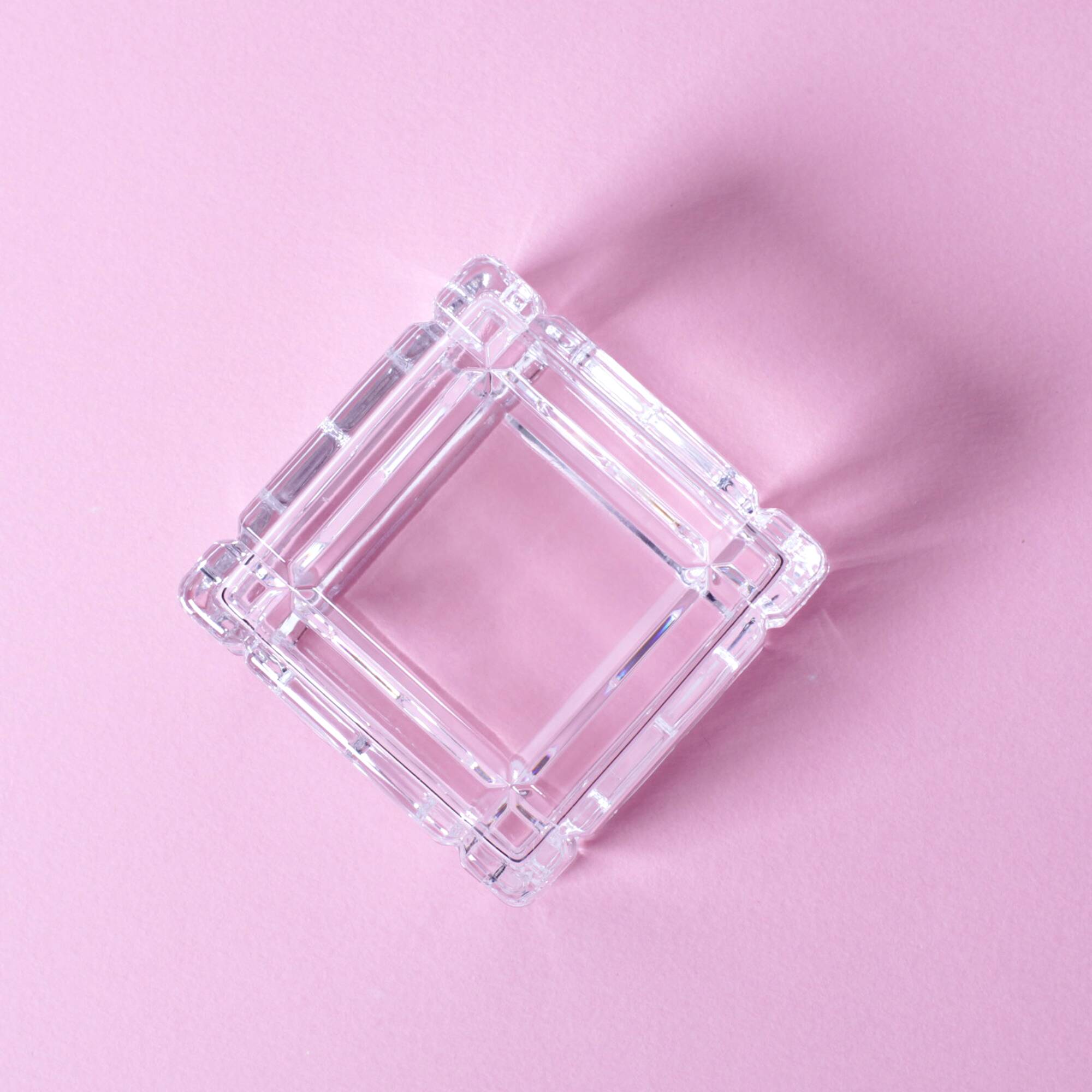 Vintage RCR Crystal Jewelry Box / Italian Glass Trinket Box / Italy / 1970s