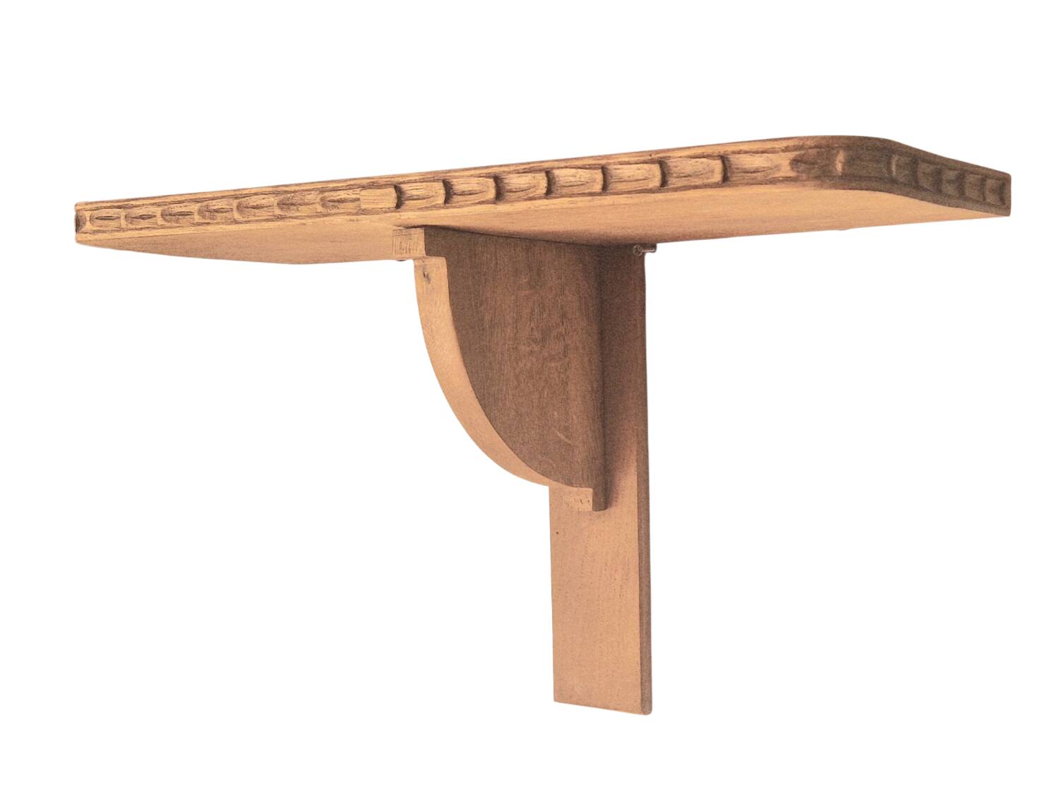 Solid oak wall shelf - Rustic Louis XVI style