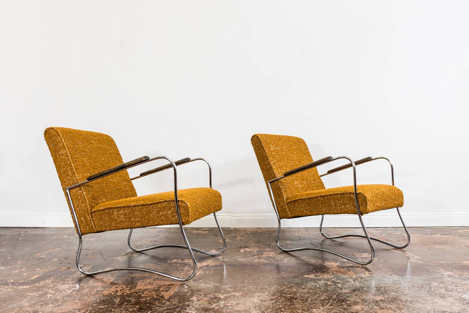 Fauteuils de style Bauhaus, années 1950, Pologne