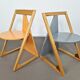 Pair of Memphis style postmodern chairs | 1980s