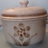 Soupière décor Morzine Art workshop of Lorraine Sarreguemines France