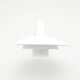 White Scandinavian Form Light lamp, 1970s