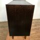 Commode vintage chêne teinte noir wenge 1950