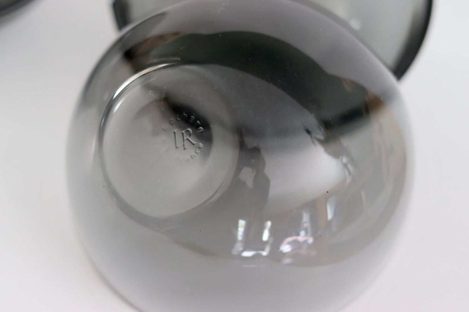 Smoked glass cups La Rochère