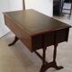 Bureau cuir anglais acajou