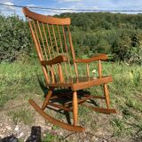 Wooden rocking-chair