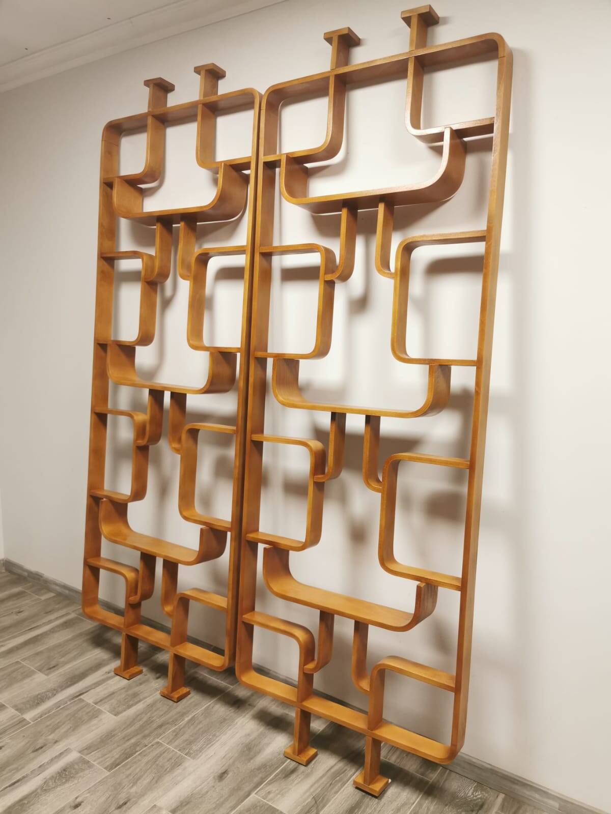 Room Dividers by Ludvik Volak for Drevopodnik Holesov, 1950s, Set of 2