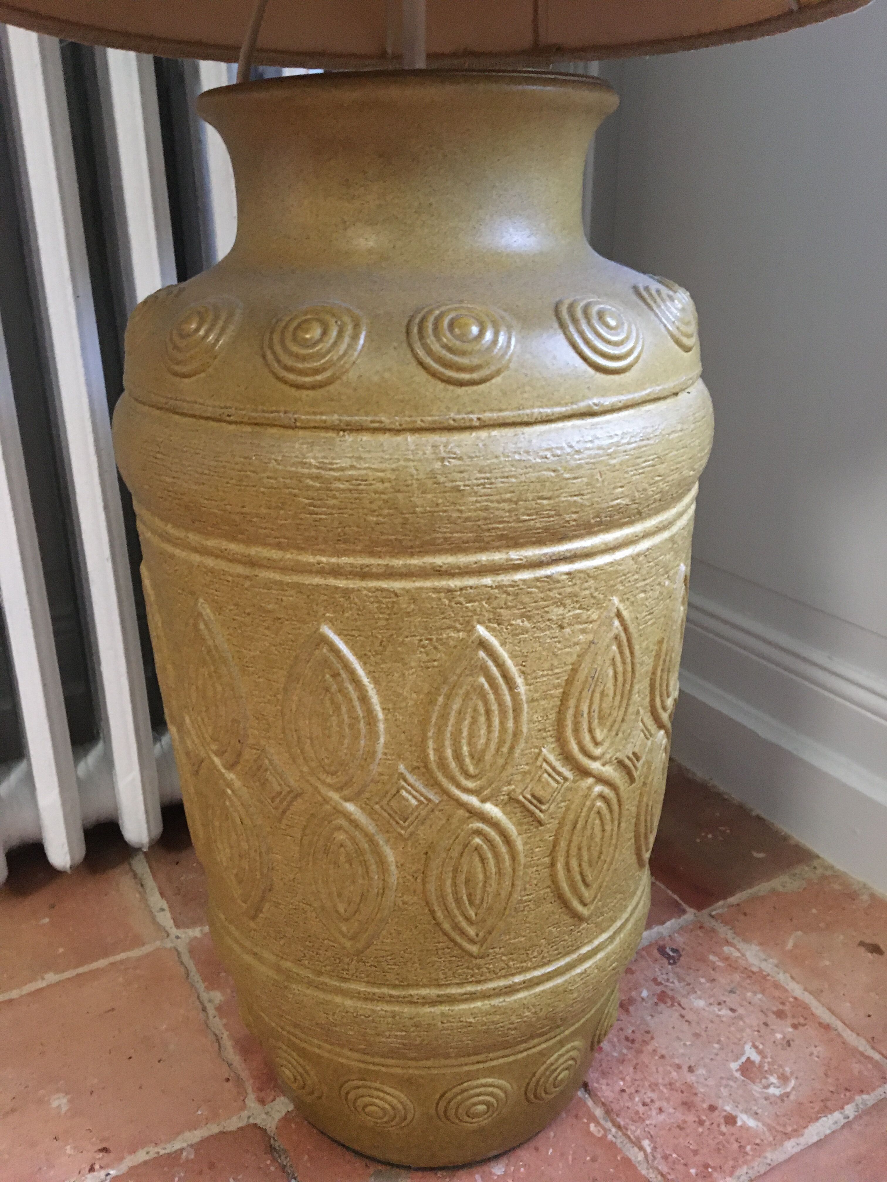 West Germany vintage ceramic floor lamp