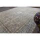 1970s Vintage Persian Handmade Wool Cotton Blue Area Rug 298x384