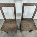 Pair of Lorraine chairs in oak