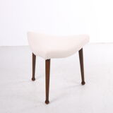 Scandinavian hocker reupholstered design 1960s
