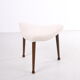 Scandinavian hocker reupholstered design 1960s