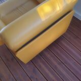 Pair of vintage leather armchairs 1970