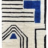 Natural handmade Moroccan rug 3 x 2 m